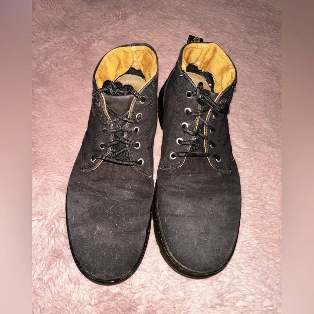 Dr. Martens Bonny Black Canvas Lace Up Chukka Boots Men’s 10 punk goth grunge